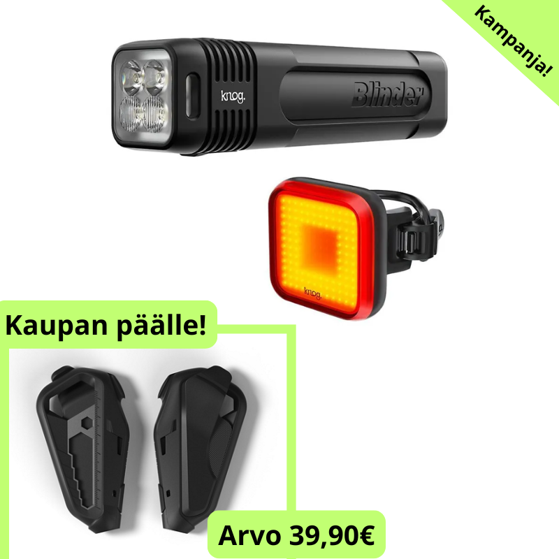 Knog Blinder Set 900 & Blinder 100, etu- ja takavalo